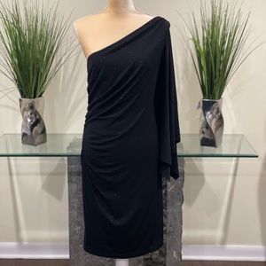 NWOT Onyx Nite One should Sparkling Black Dress 16